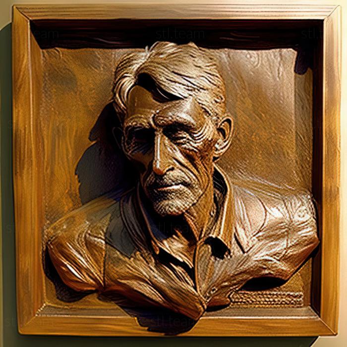 3D model John Henry Twachtman American artist (STL)
